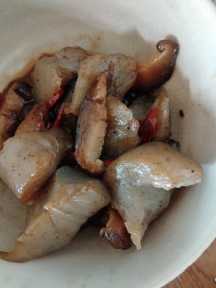 しいたけとこんにゃくの煮物