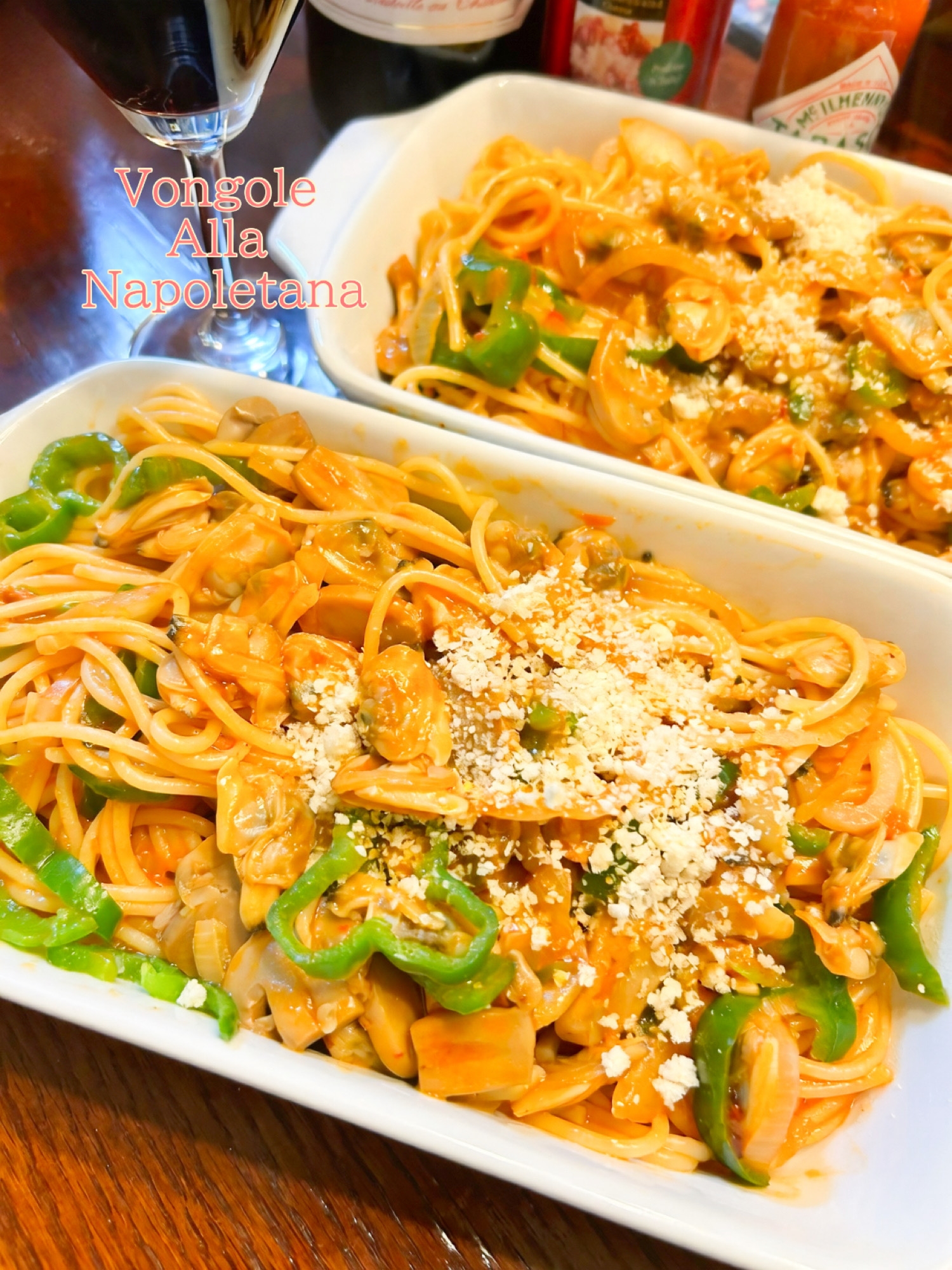 ☆★レトルトのナポリタンソースでボンゴレ♪★☆