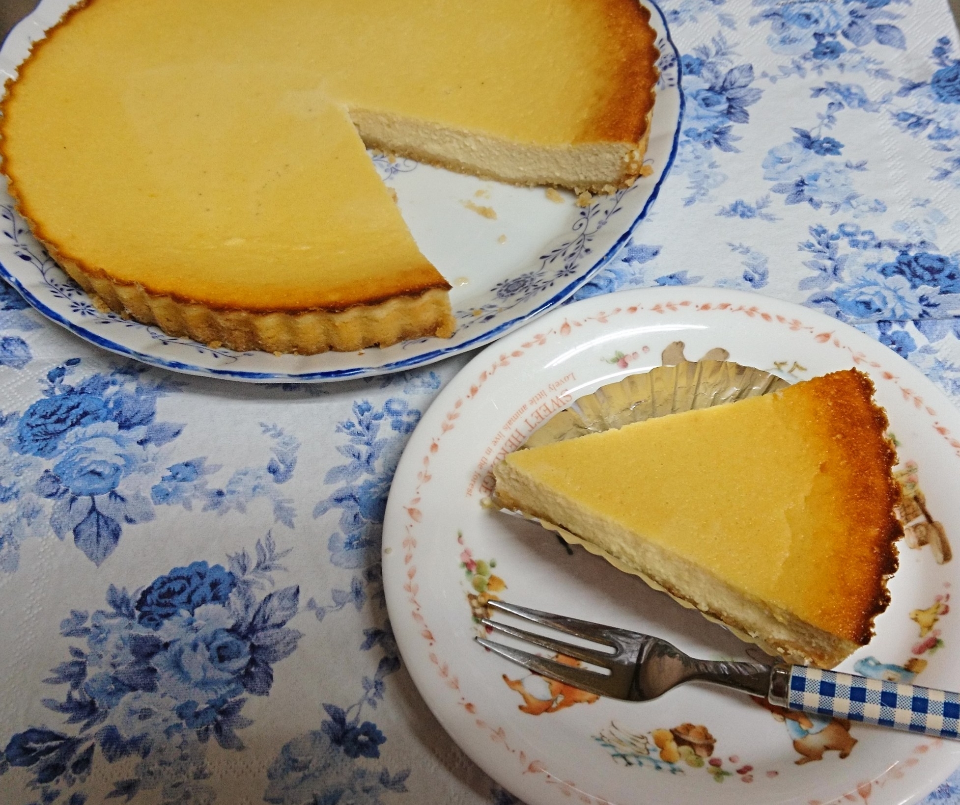 チーズケーキ風♥️低糖質レモンヨーグルトタルト