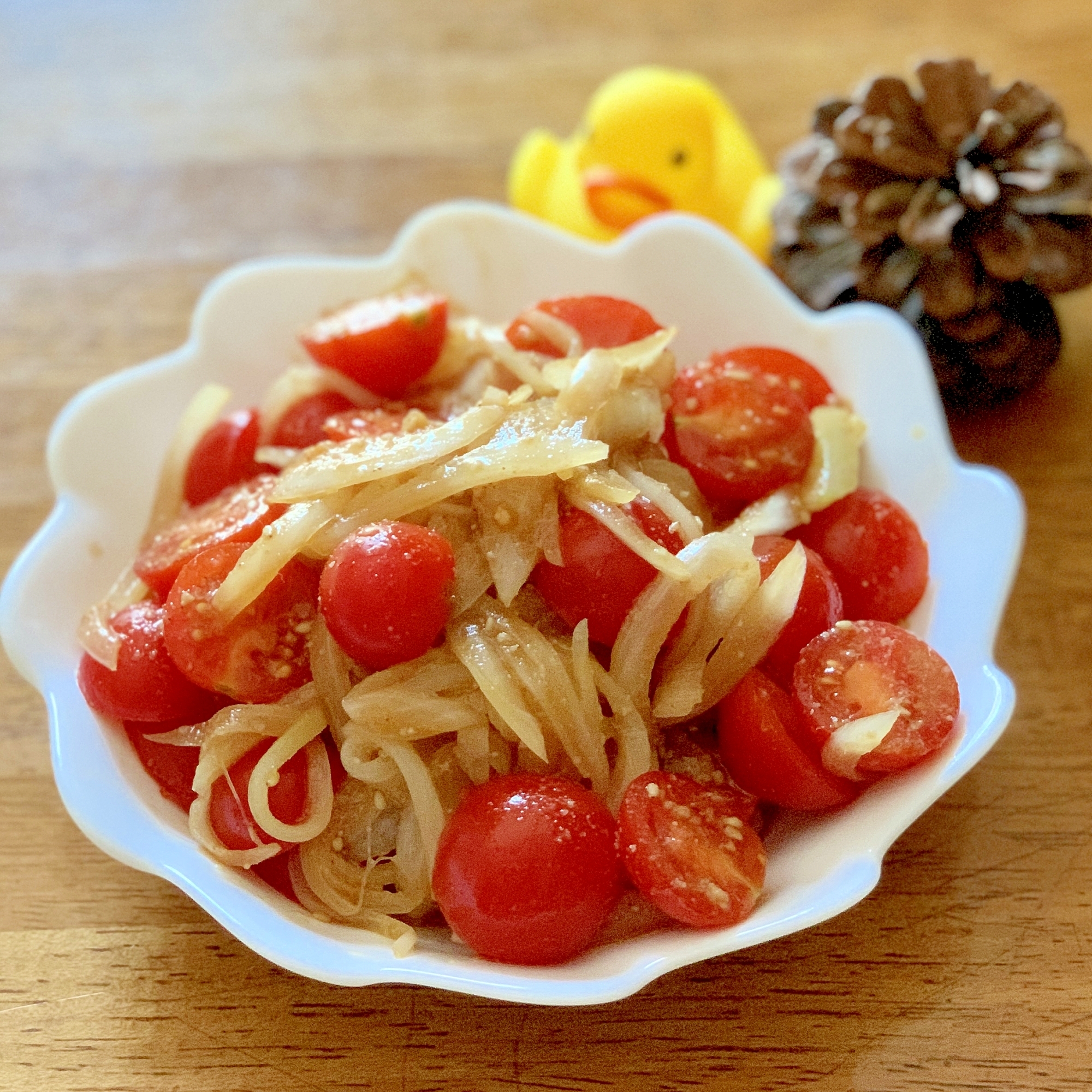 トマトと玉ねぎの胡麻和え