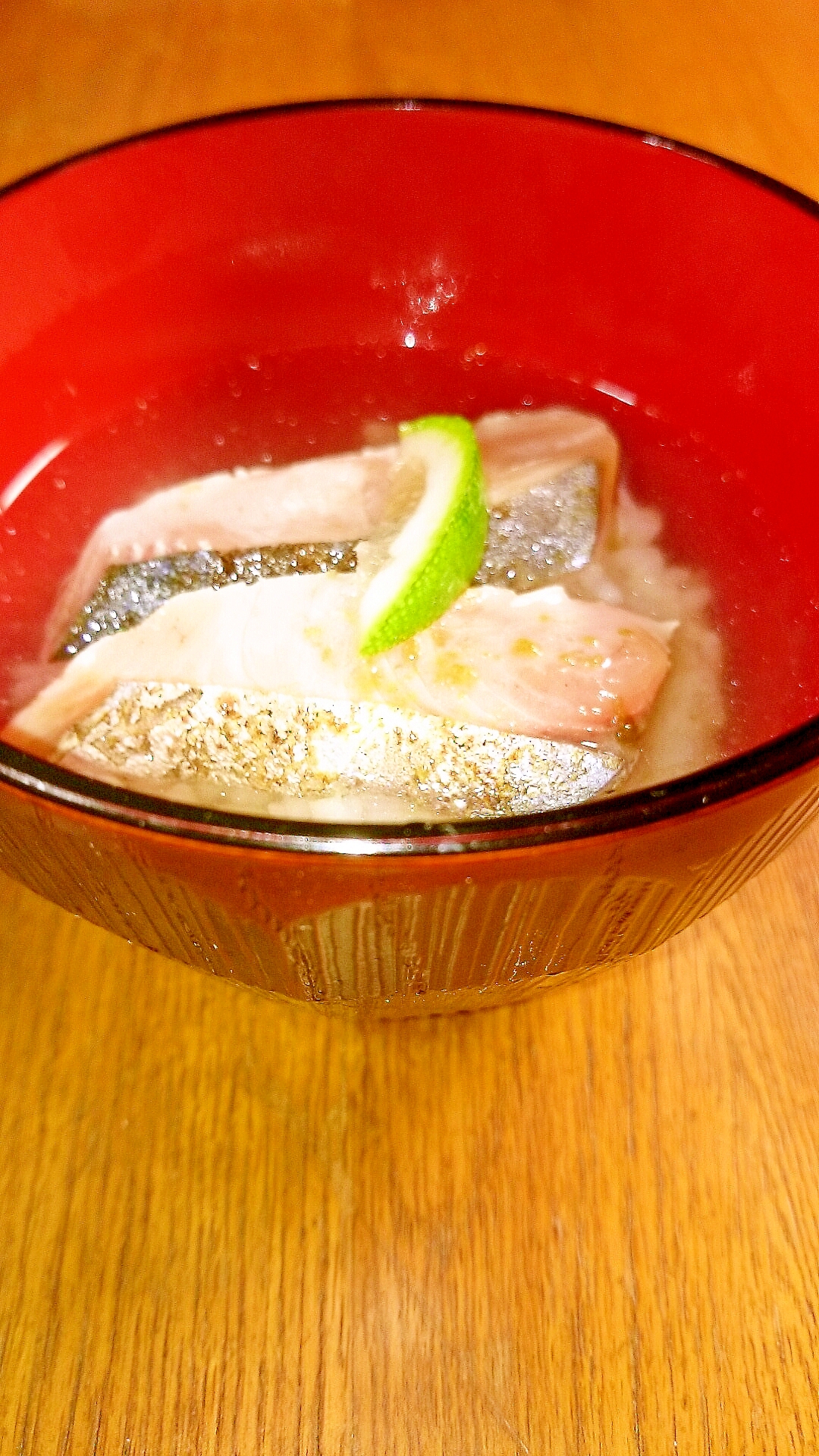 お夜食にも！サワラのお茶漬け