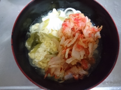 月見かき揚げうどん＋＋