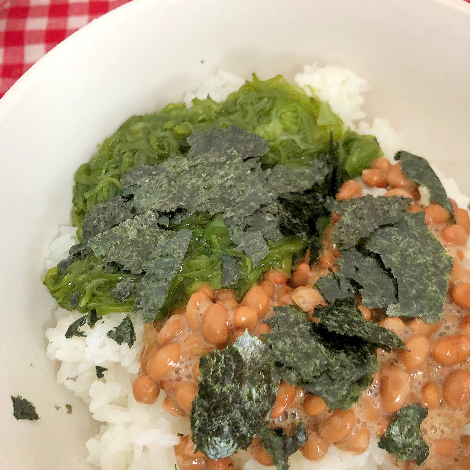 めかぶと納豆ご飯☆彡