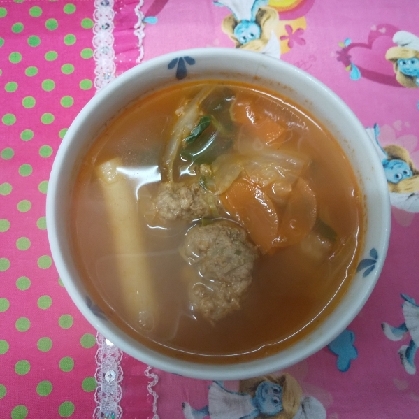 *焼肉カルビで韓国風のカルビスープ！