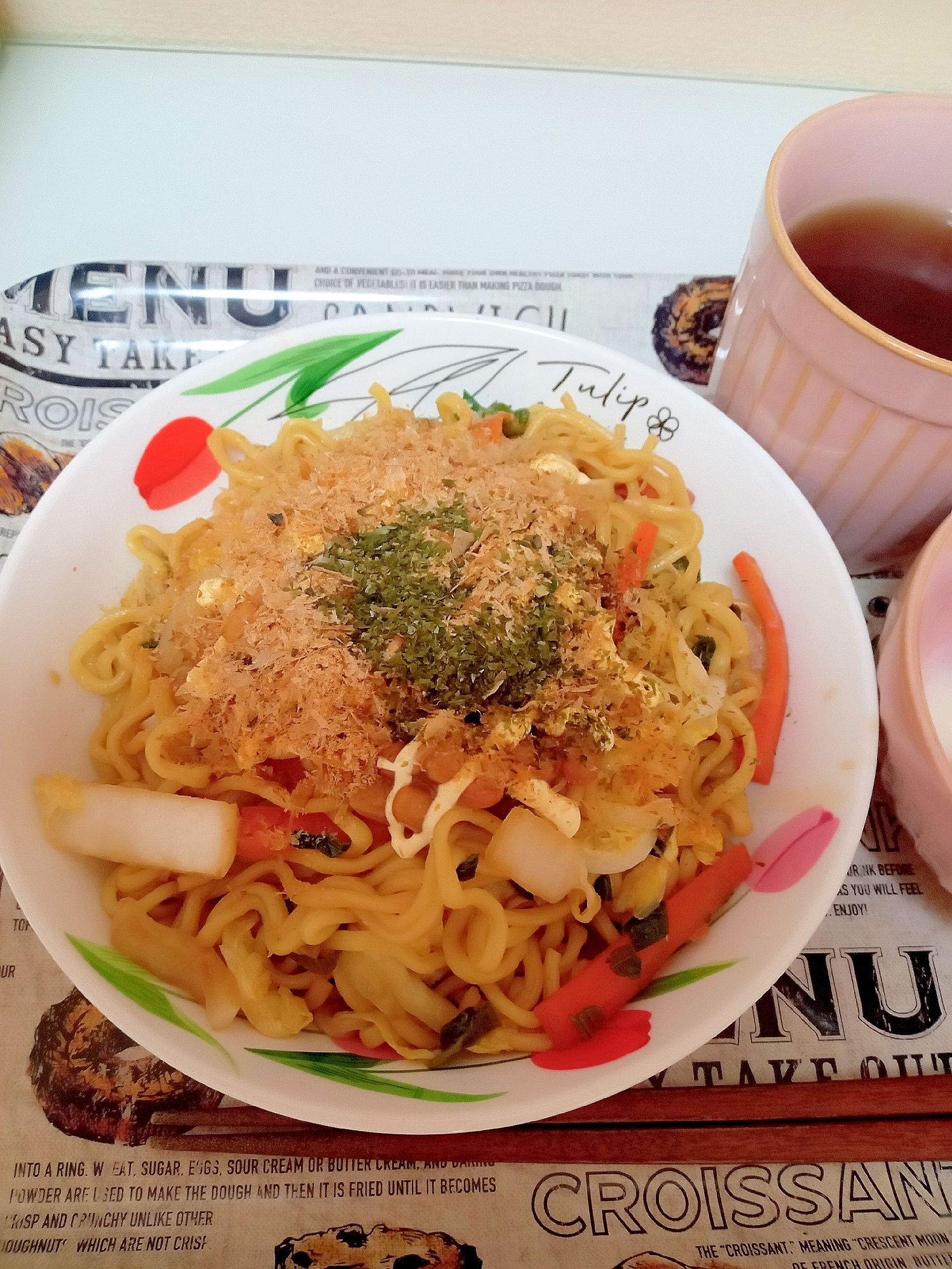 納豆の和風焼きそば