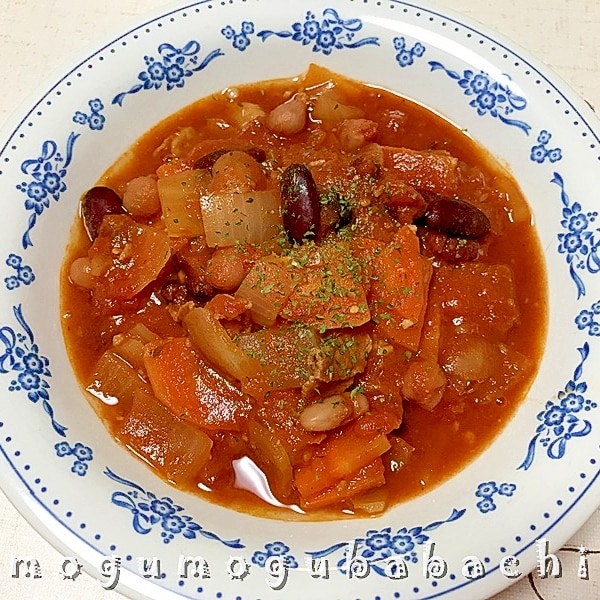 ミックスビーンズのトマト煮込み レシピ 作り方 By もぐもぐばばち 楽天レシピ ミックスビーンズのトマト煮込み レシピ 作り方 By もぐもぐばばち 楽天レシピ