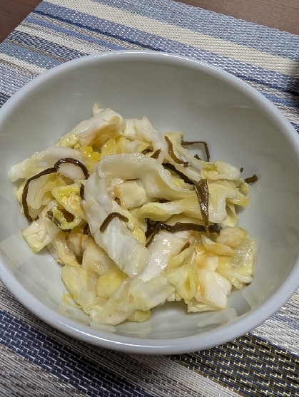 春キャベツDe塩昆布あえ