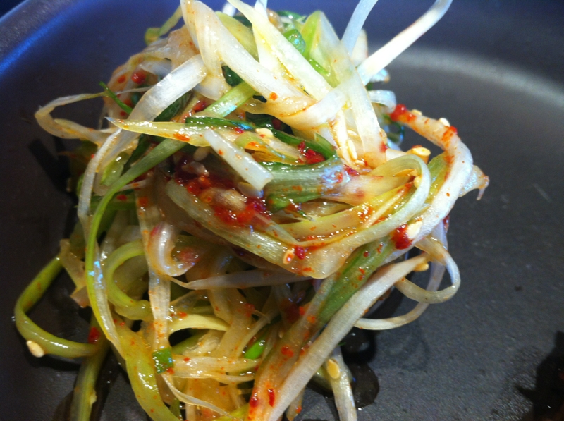 韓国風！ねぎと水菜のナムル