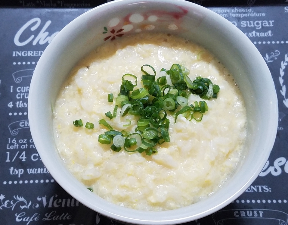 こなべっち濃厚鶏白湯鍋つゆで！簡単！玉子雑炊