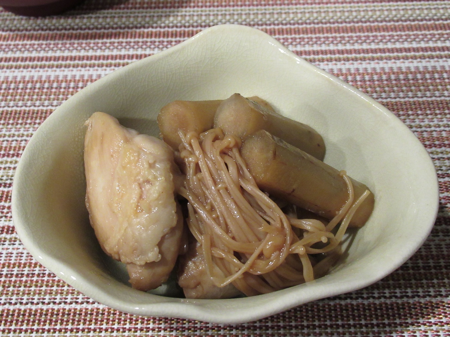 鶏もも肉とごぼうのさっぱり煮