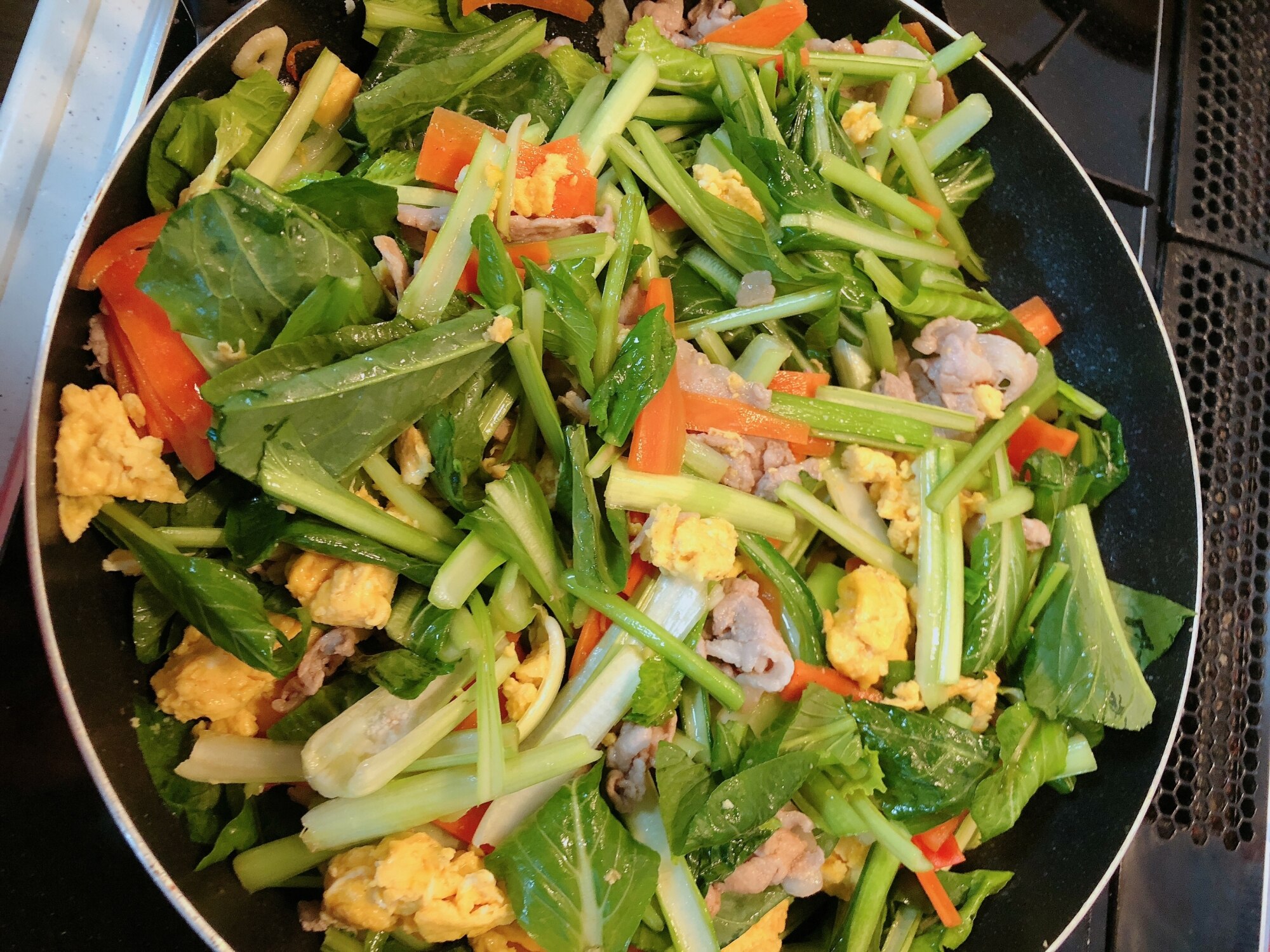 小松菜と豚肉の卵炒め レシピ 作り方 By Chaika 楽天レシピ 小松菜と豚肉の卵炒め レシピ 作り方 By Chaika 楽天レシピ