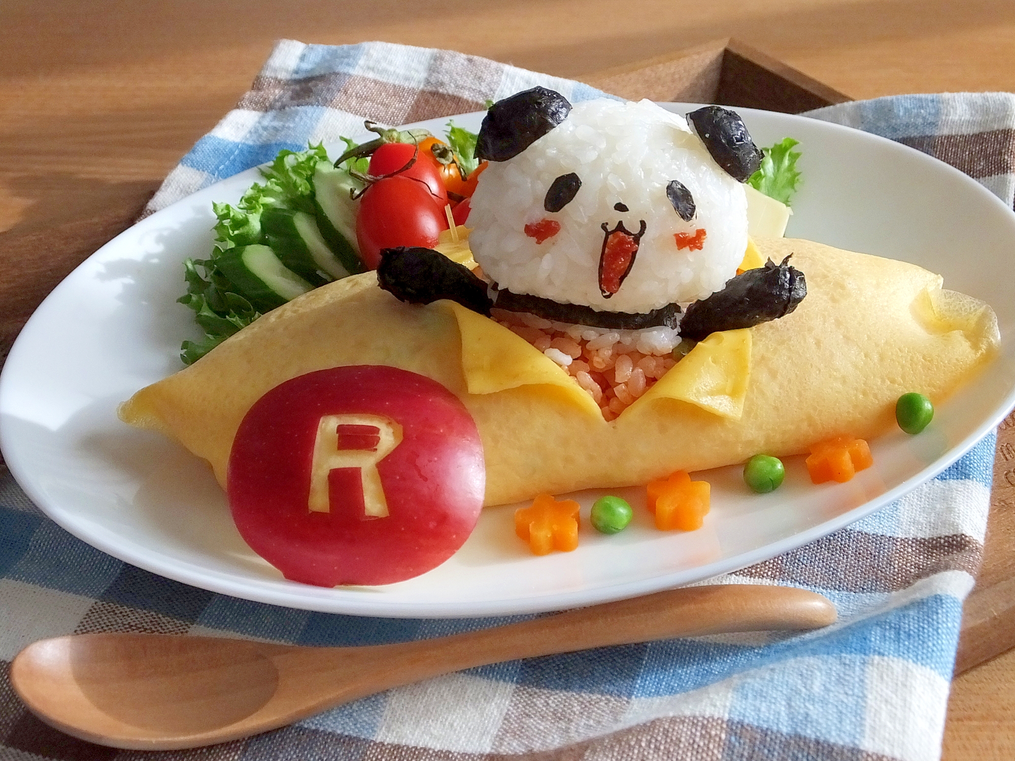 お買いものパンダのパンダフル オムライス レシピ 作り方 By Cherry05 楽天レシピ