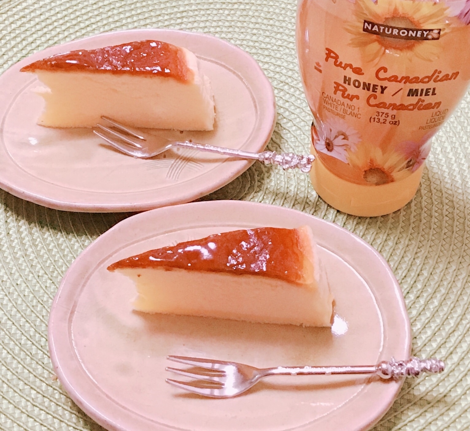 はちみつたっぷりスフレチーズケーキ✧˖°