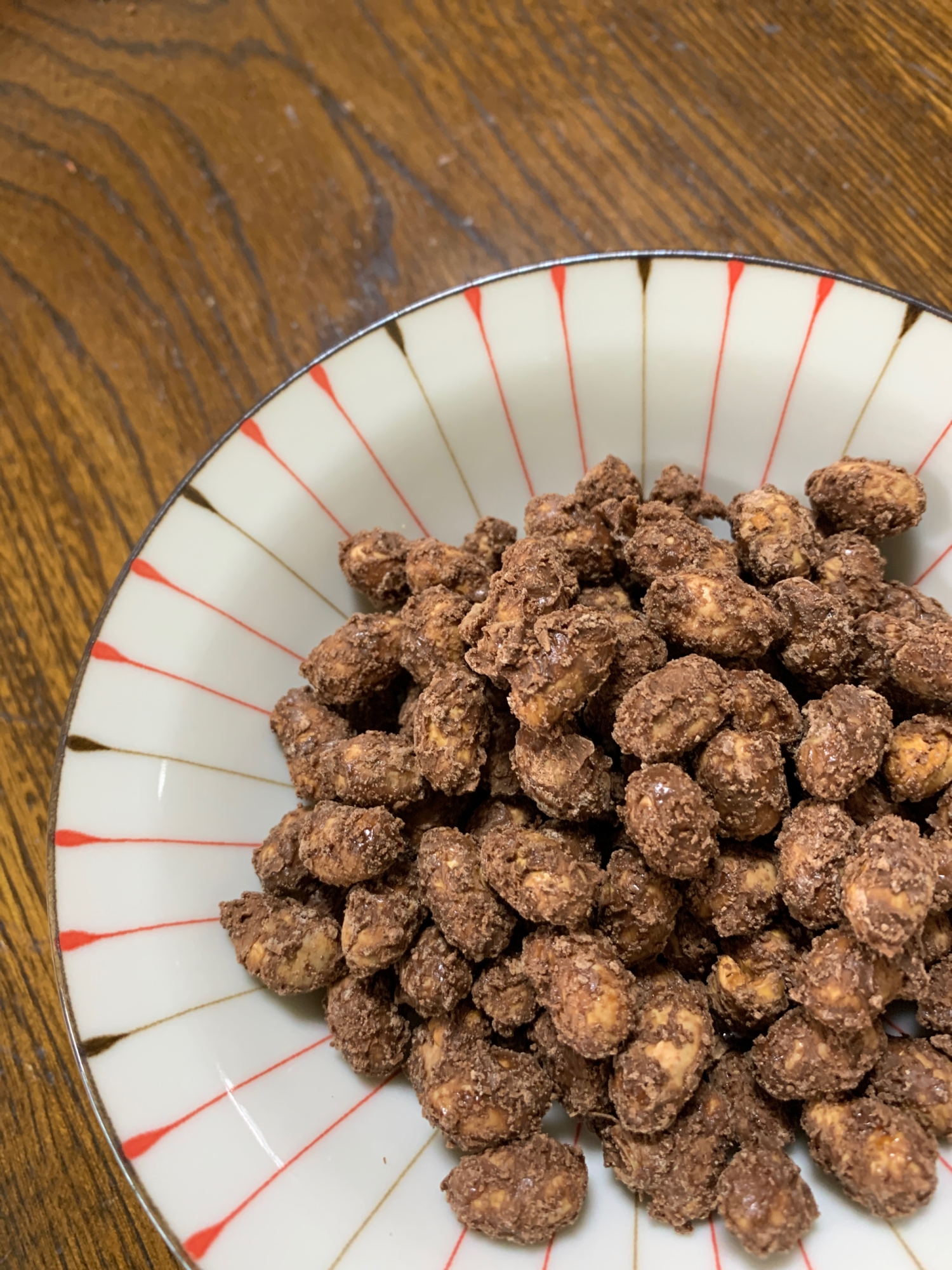 節分豆の残りで!福豆のココア砂糖菓子