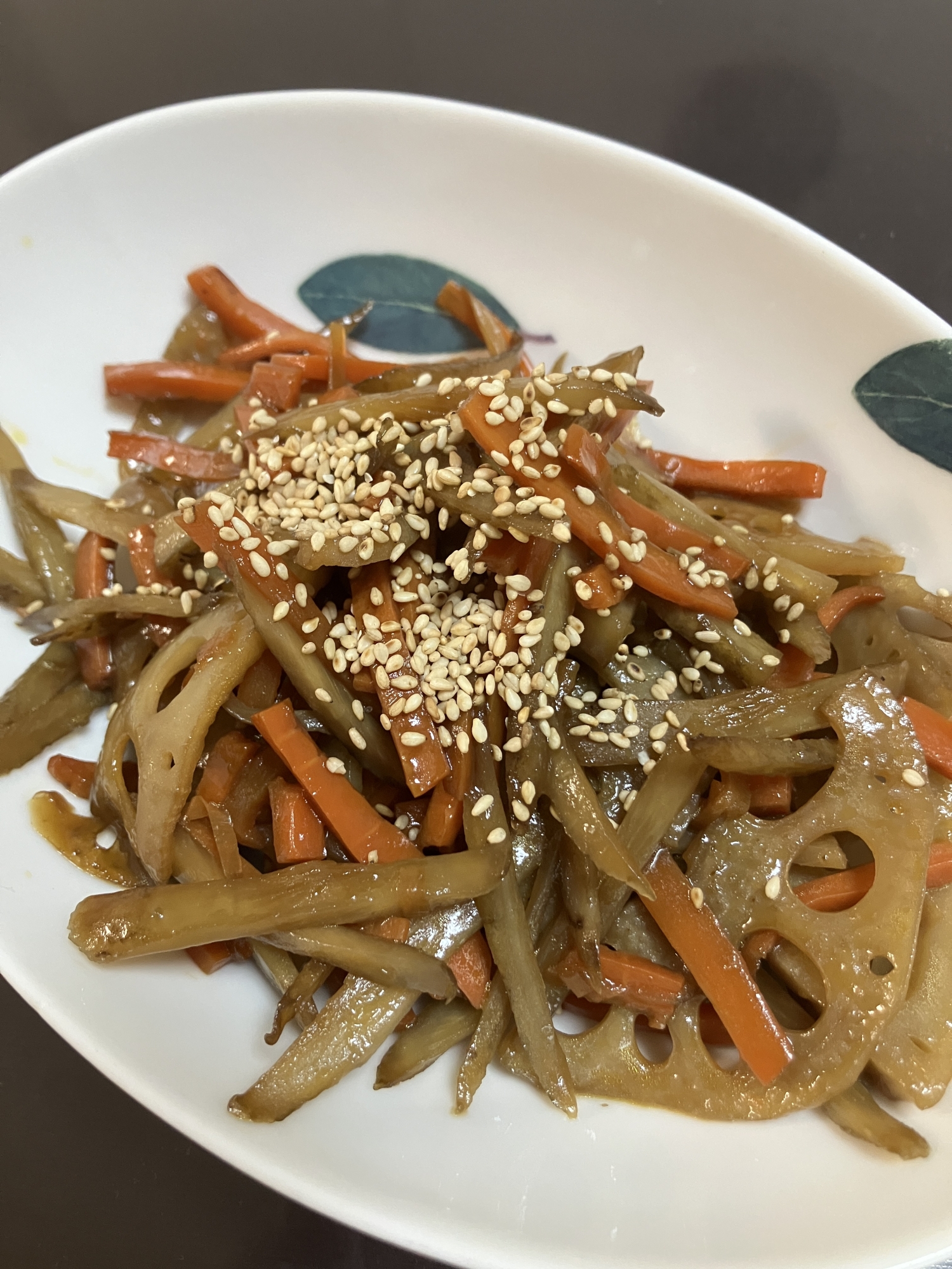 蓮根とごぼうとにんじんのきんぴら