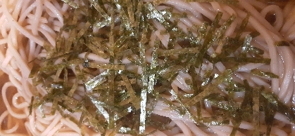 流水麺で簡単ざる蕎麦