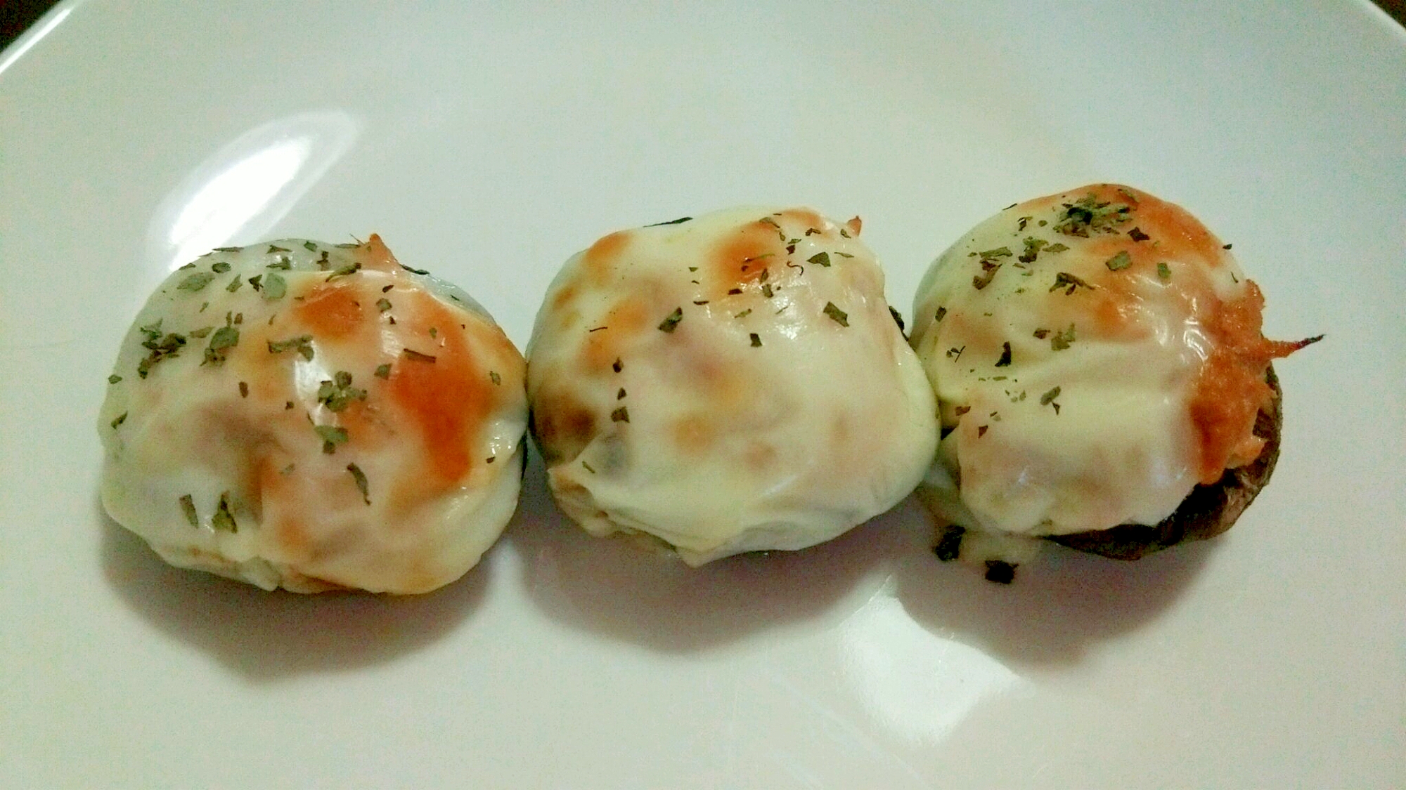 椎茸のツナマヨチーズ焼き