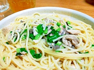 ズボラ麺!サバ缶de和風パスタ♪