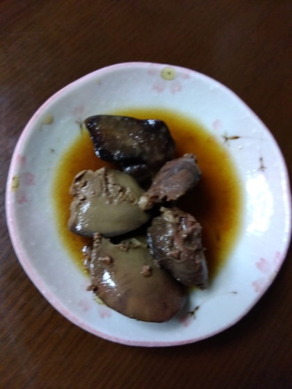 照り照り鶏肝煮