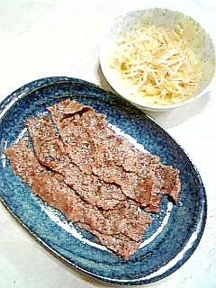 ☆牛すき肉の白髪ねぎ巻き☆