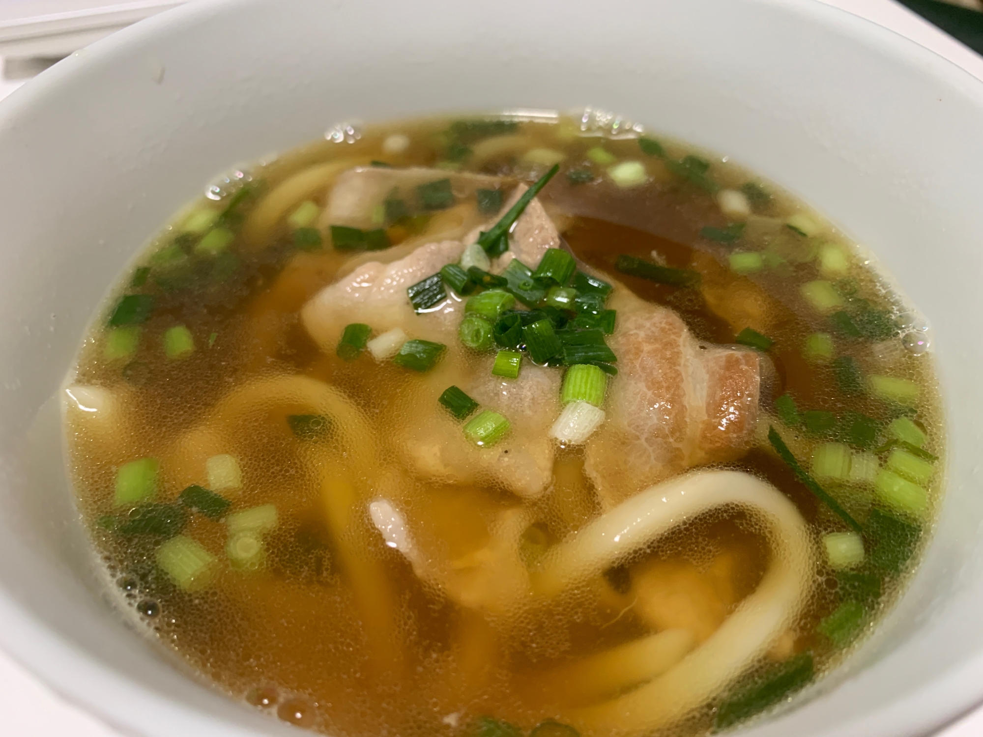 簡単⭐おつゆを飲み干したくなる！鴨汁風の肉うどん