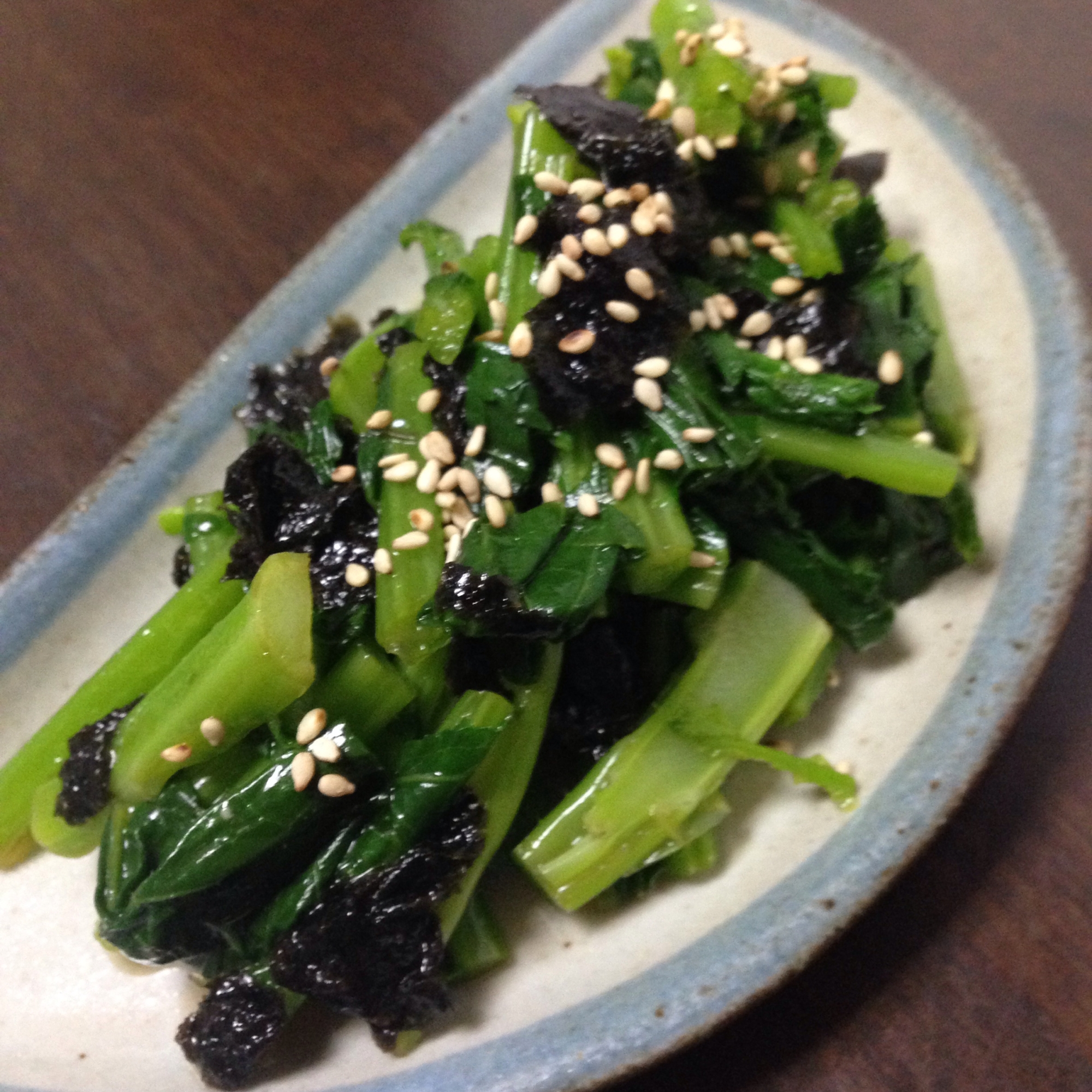 からし菜の海苔和え♪