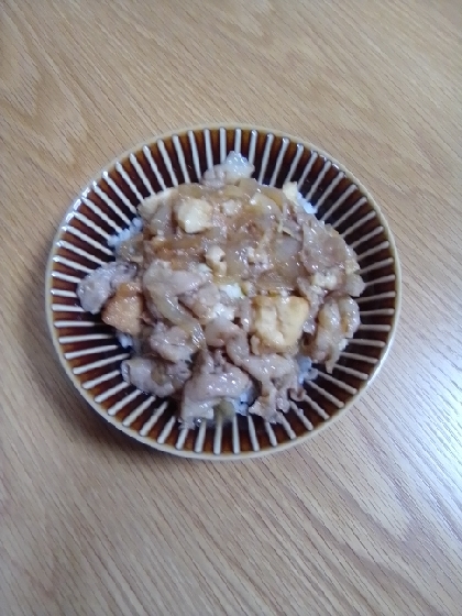 厚揚げをいれてかさ増ししました。甘めの味付けが好みで、ご飯にあって美味しかったです。