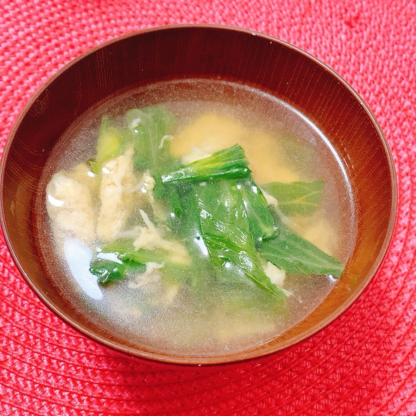 キャベツ卵お吸い物