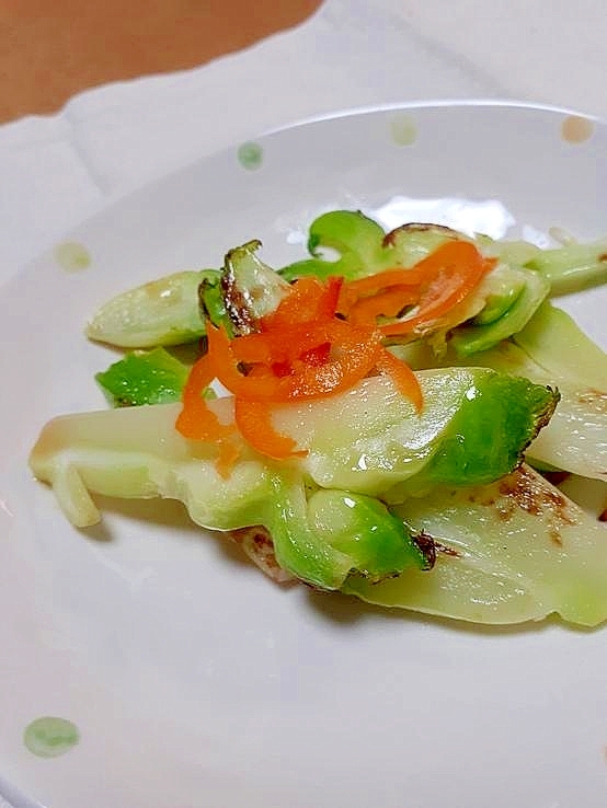 子持ち高菜の塩炒め