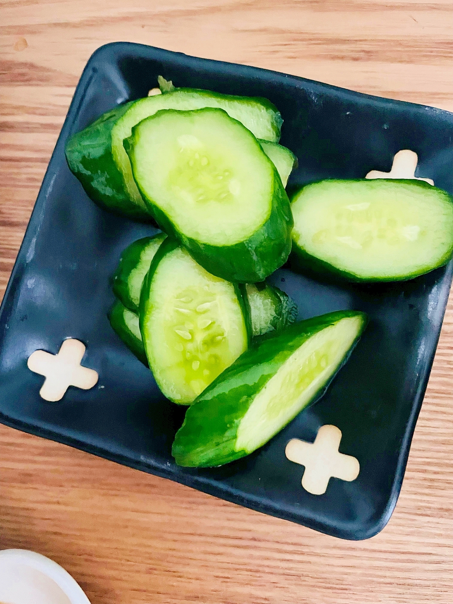 昆布茶できゅうりの漬けもの