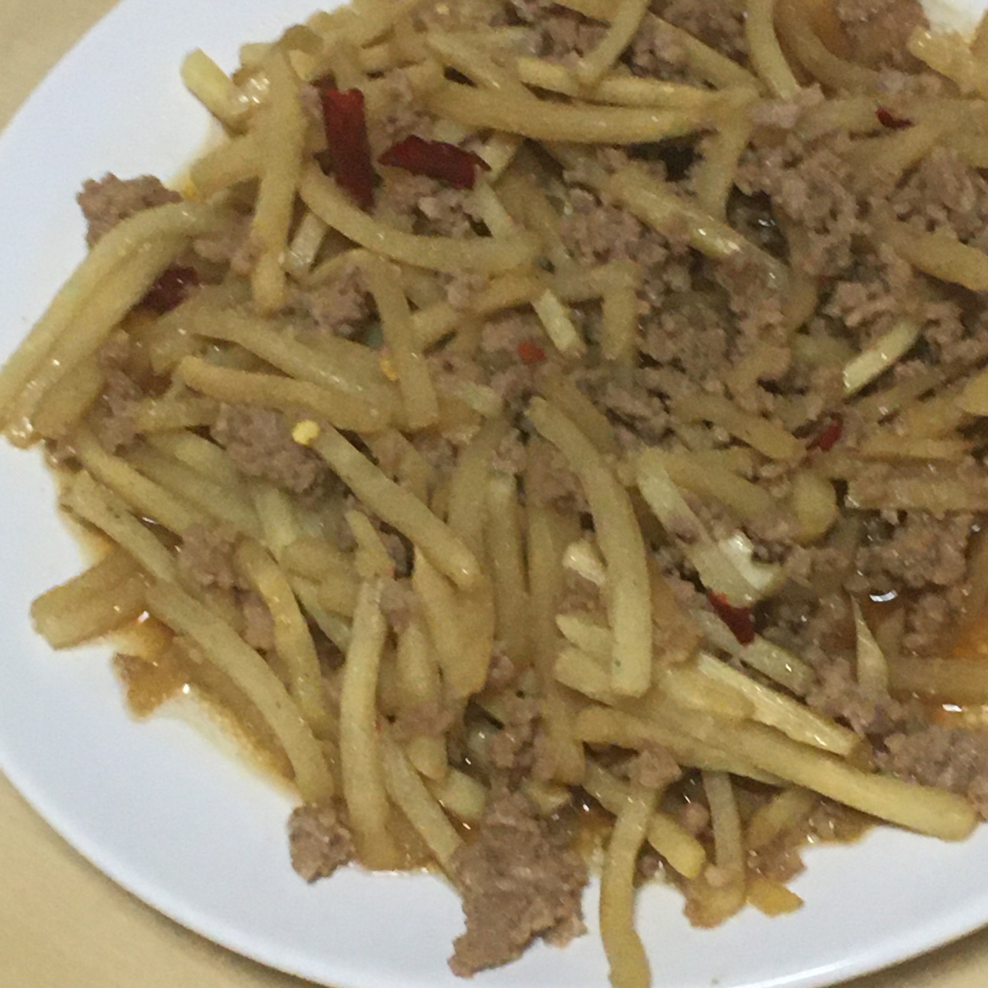 水煮たけのこと豚ひき肉のピリ辛炒め レシピ 作り方 By Kodaru 楽天レシピ