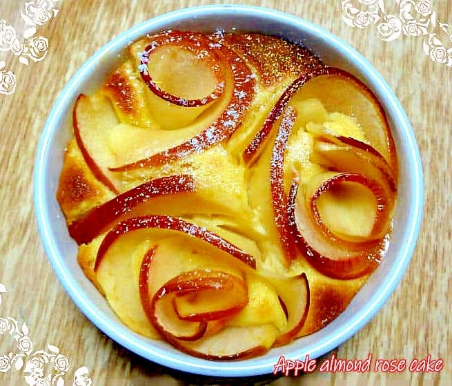 母の日スイーツ☆林檎の薔薇ケーキ