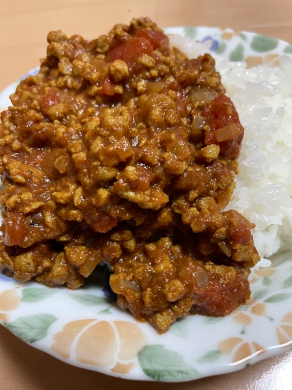 大豆ミートでキーマカレー