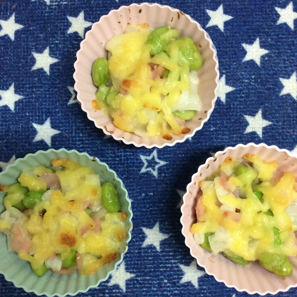 お弁当カップで 枝豆のハムマヨグラタン レシピ 作り方 By ハトリーナ 楽天レシピ お弁当カップで 枝豆のハムマヨグラタン レシピ 作り方 By ハトリーナ 楽天レシピ