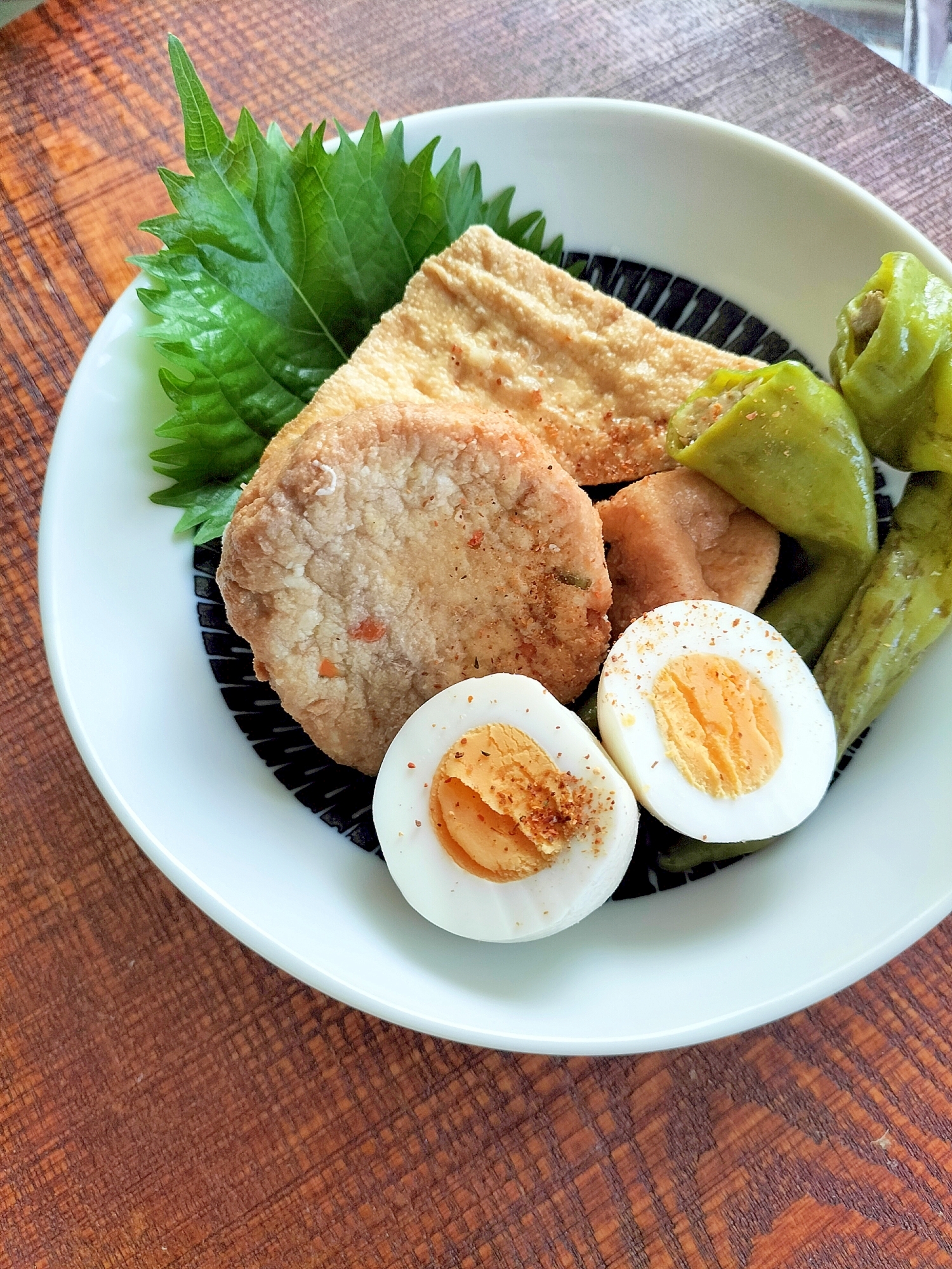 甘長ピーマンとがんものあご出汁煮♪