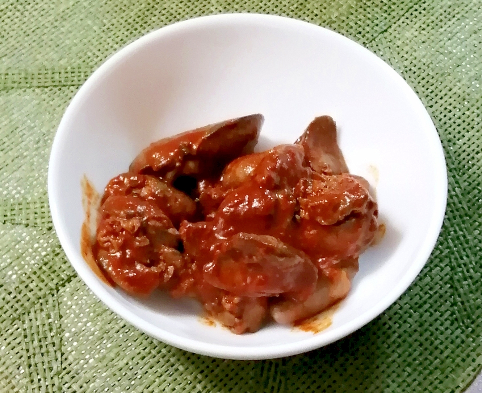 鶏レバーのオーロラ煮♦鉄分補給や貧血対策にも◎♦