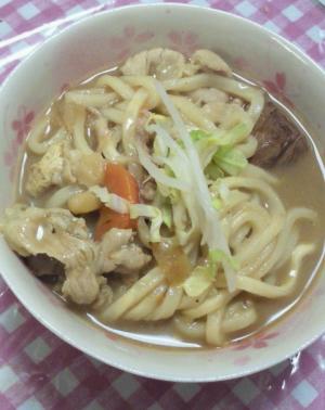 残ったおでんの煮汁deおいしすぎるカレーうどん♪