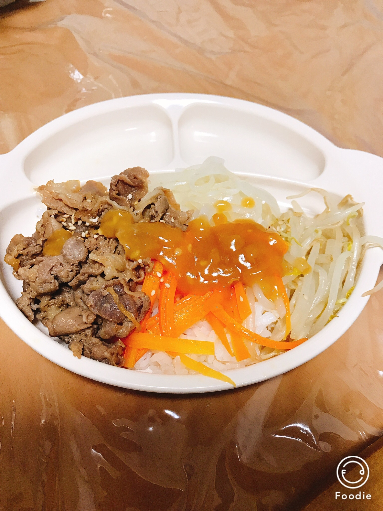 お子様ビビンバの味噌だれ レシピ 作り方 By Coook Deli 楽天レシピ