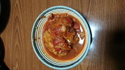 トマトスープでロールキャベツ