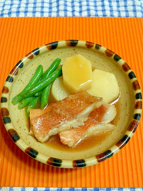 赤魚と野菜の煮付け♪