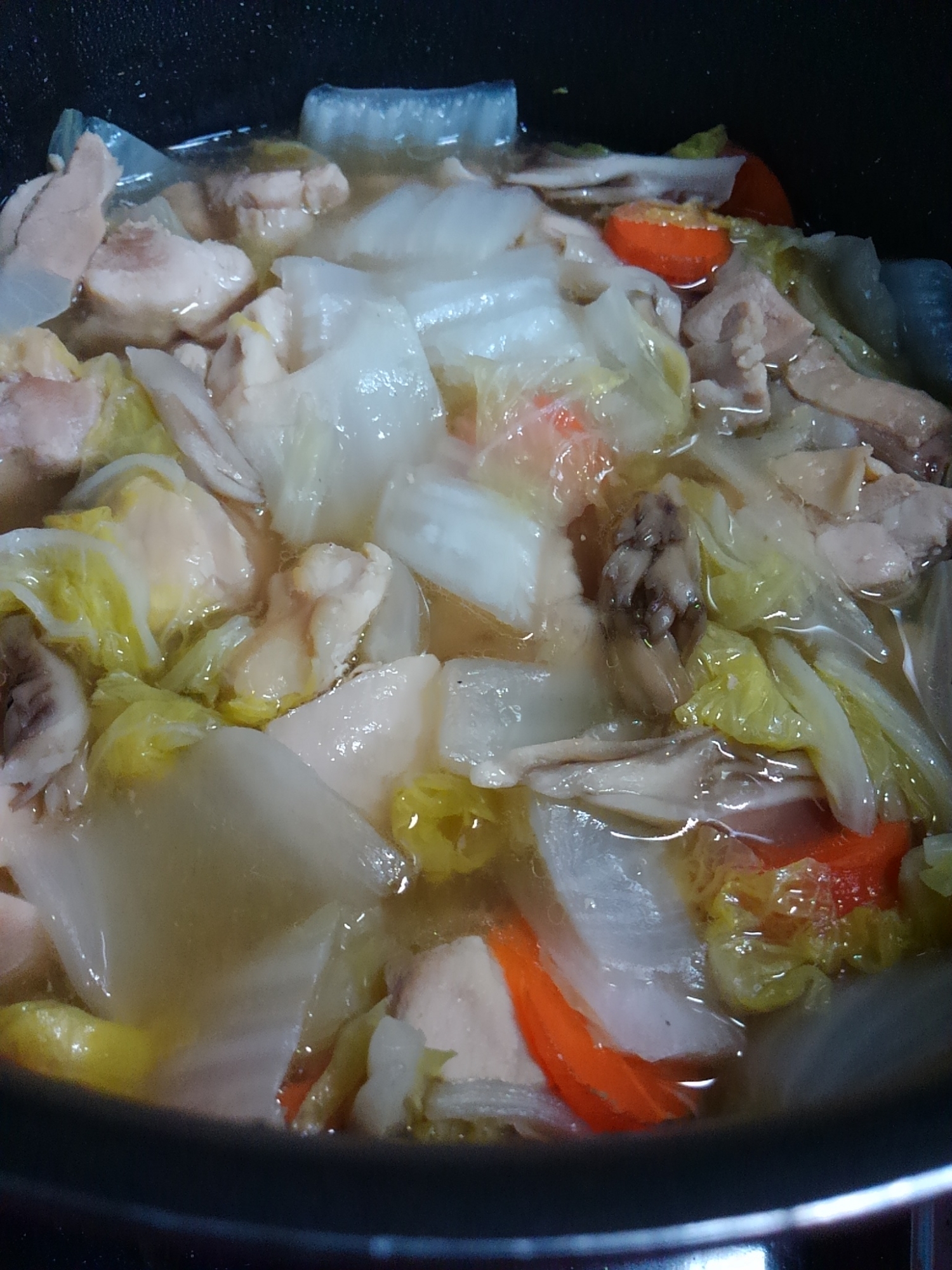 鶏肉と白菜の中華煮