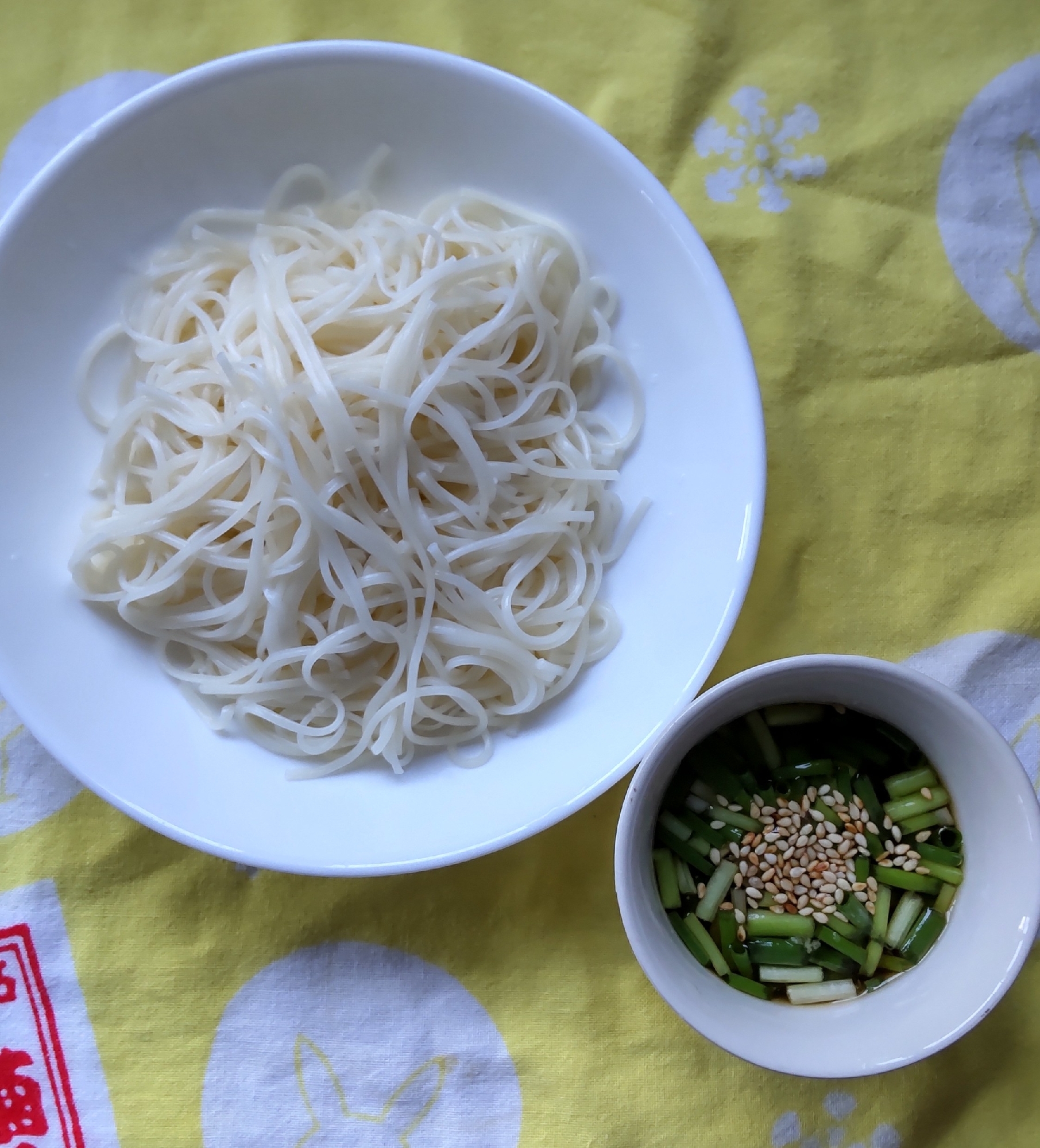 ごま葱お汁のお素麺♪