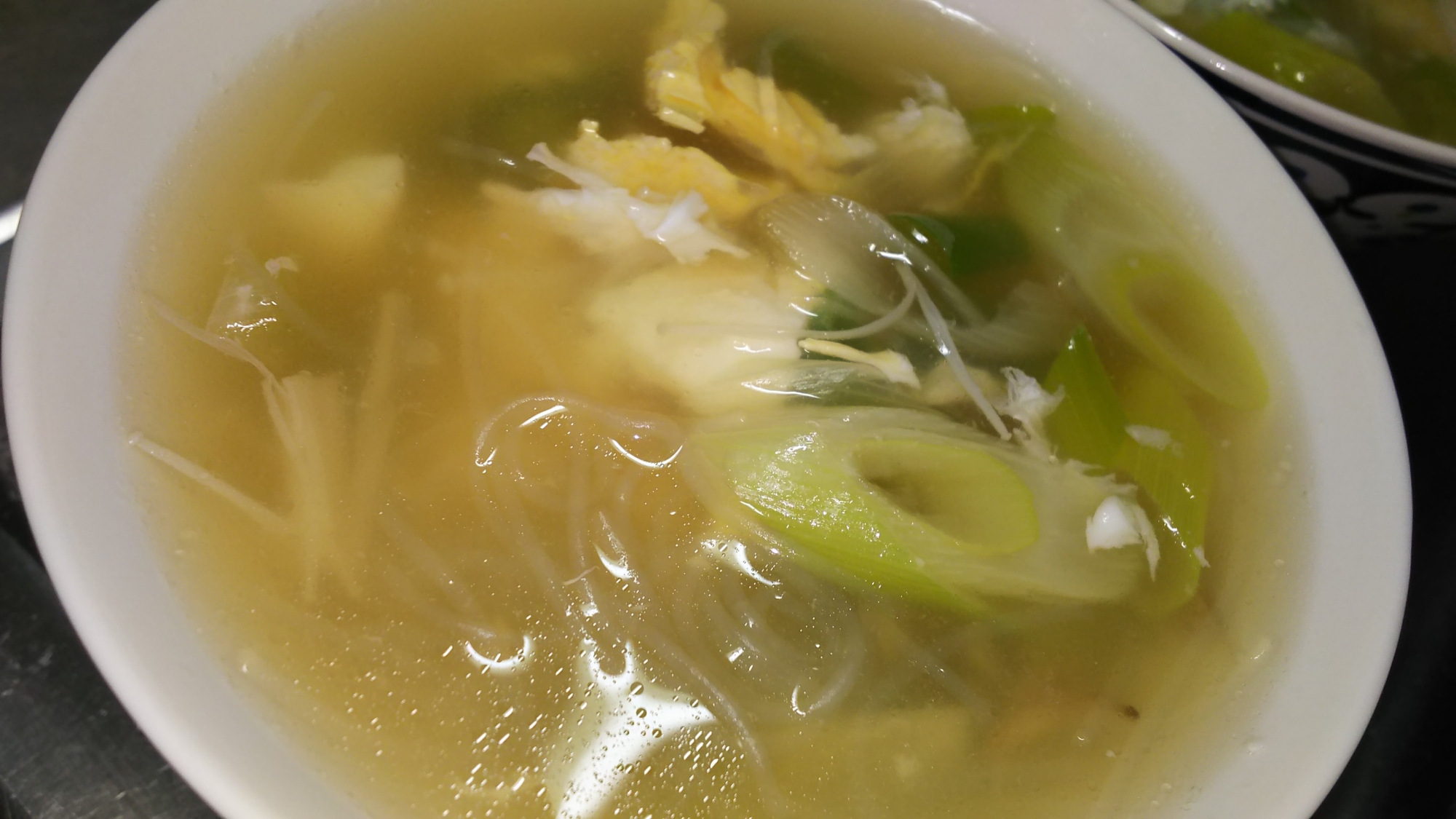 春雨の中華風スープ