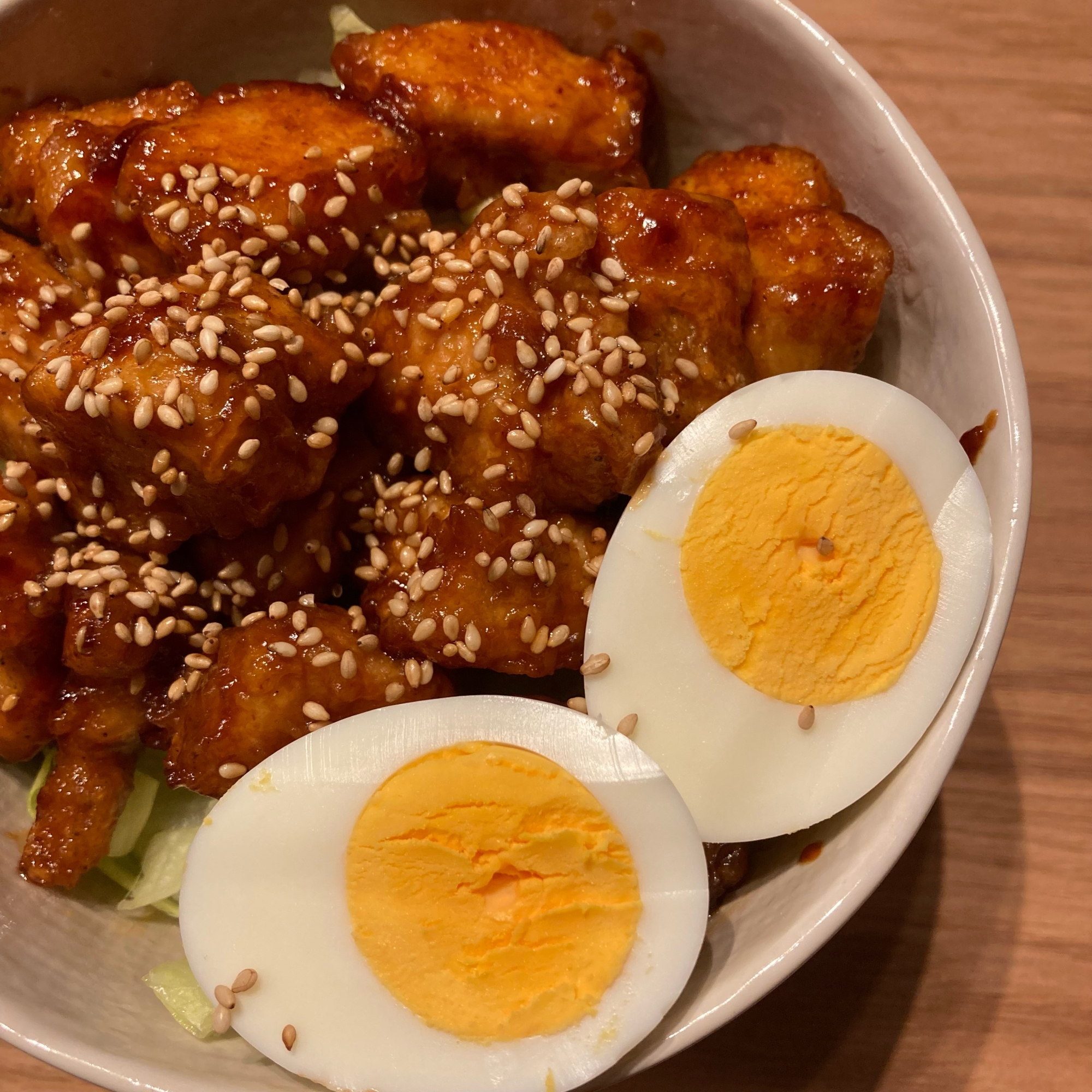 ヤンニョムチキン丼