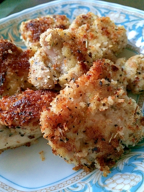 鶏の香草パン粉焼き