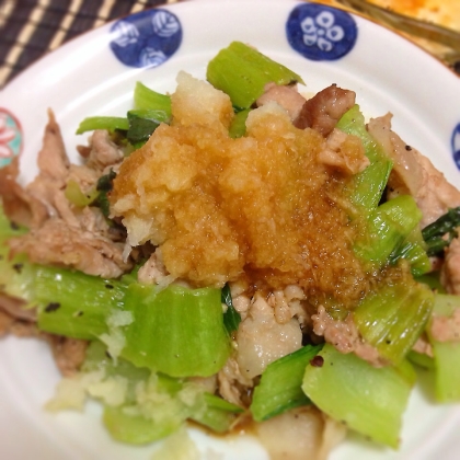 小松菜がなく、青梗菜で作りましたがおいしくできました！ごちそうさまでした！