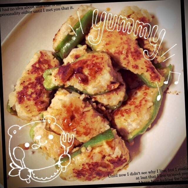 <卵不使用>ピーマンの肉詰め時短レシピ!