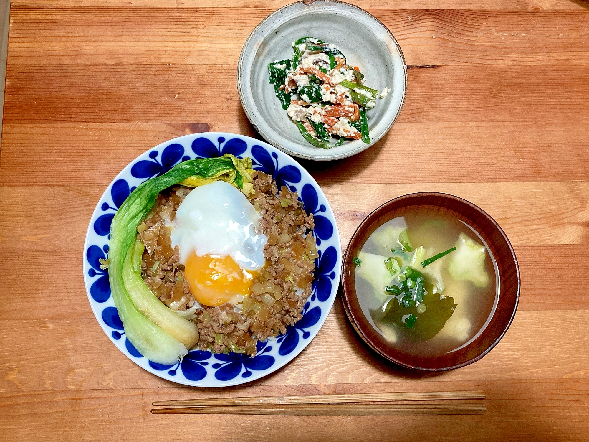 豚ミンチでルーローハン風丼