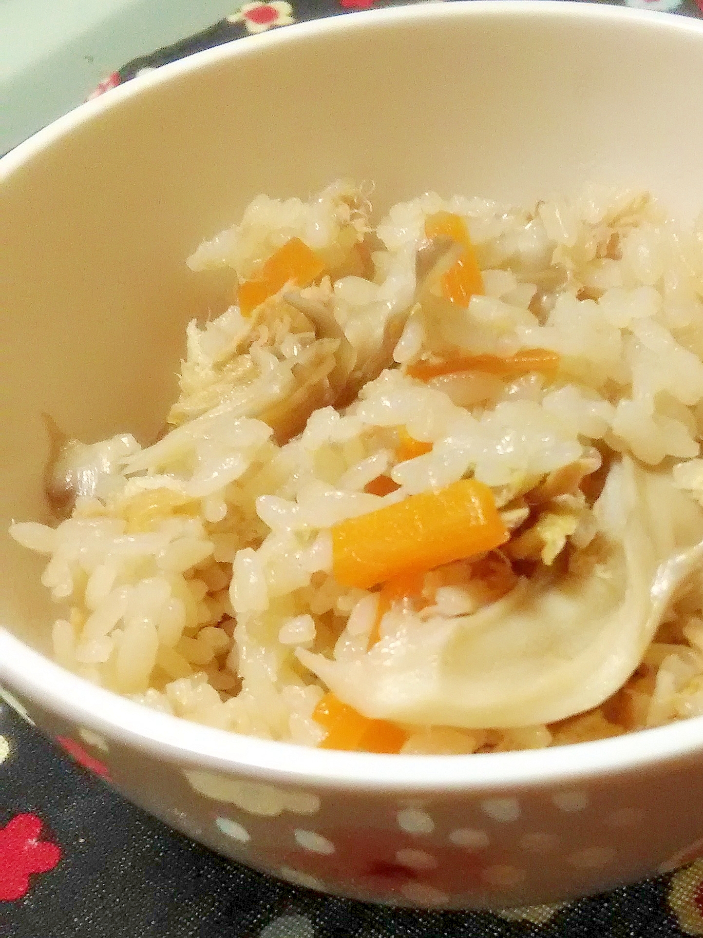 3号炊きレシピ きのことツナの炊き込みご飯