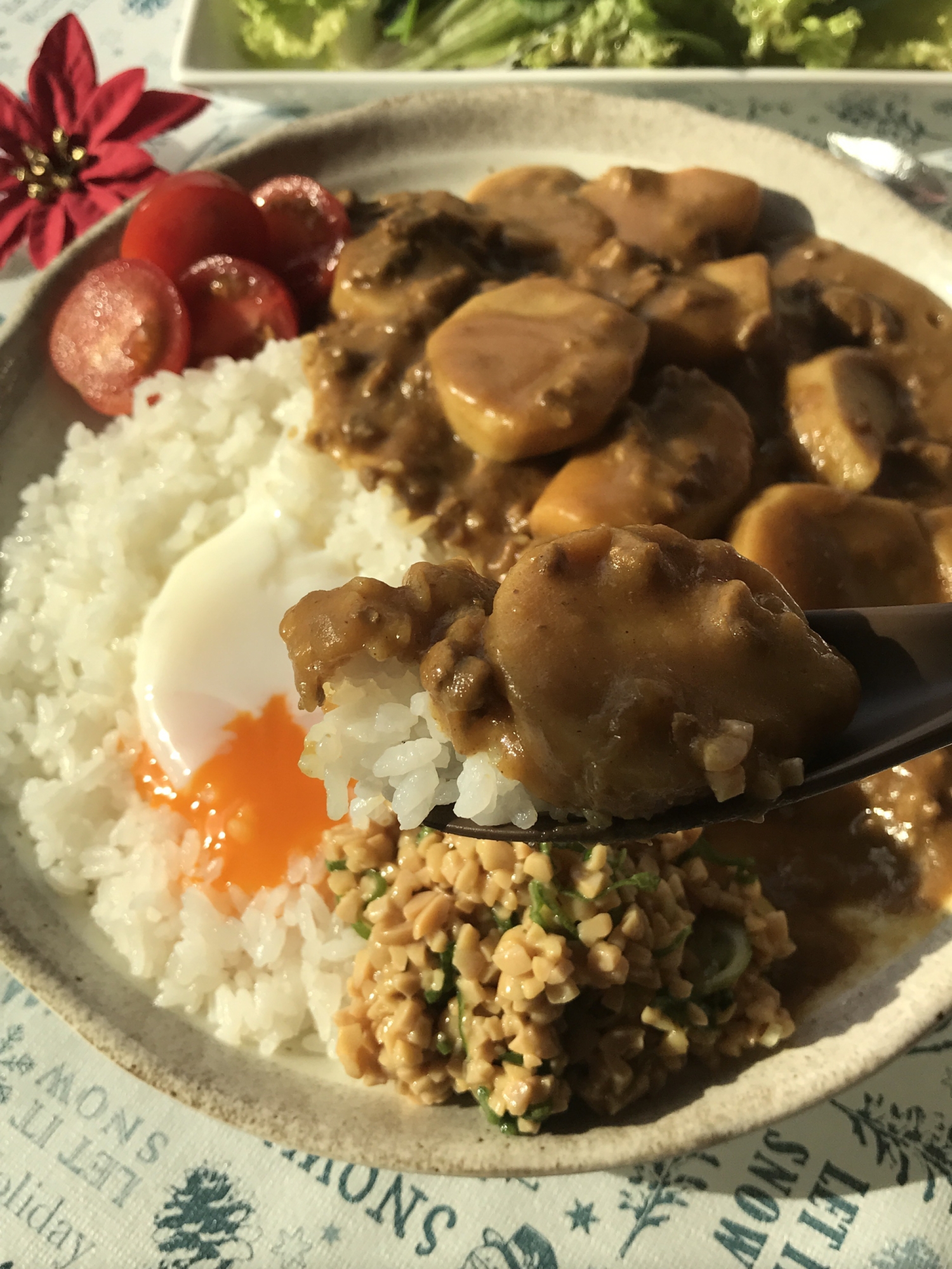 里芋とひき肉の和カレー♪